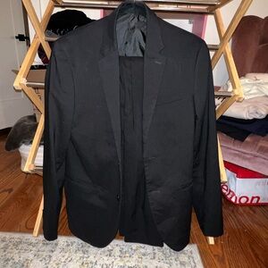 H&M Skinny Fit Black Men's Two Piece Suit (36r 30x30 pants)